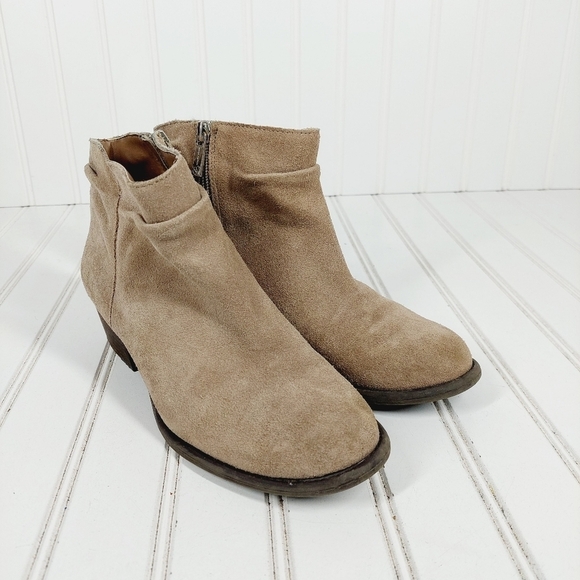 Jessica Simpson Dalisa Women's Brown Suede Leather Slip On Ankle Booties C181 - Picture 4 of 12